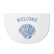 Delft Blue Clam Sea Shell Nautical Beach House
