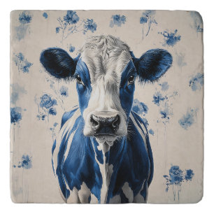 Delft Blue Cow – A Timeless Artistic Tribute Trivet