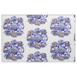 Delft Blue Delftware Style Holland Images Pattern Fabric