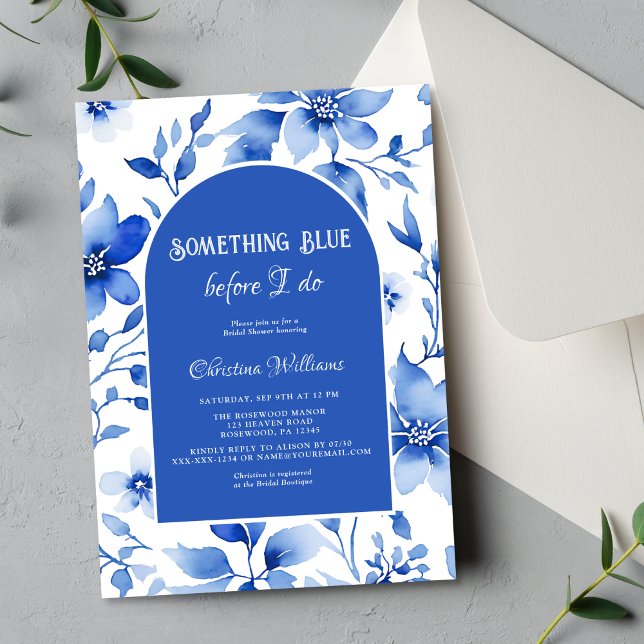 Delft Blue French Chinoiserie Bridal Shower Invitation (Creator Uploaded)