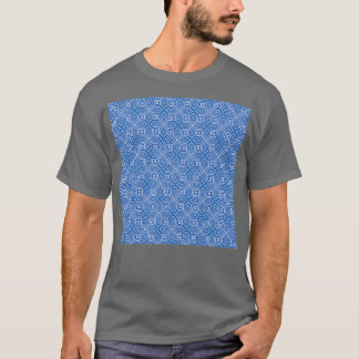 Delft Blue Op Art Pattern T-Shirt