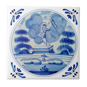 Delft Blue Resurrection of Christ c1760 Repro Ceramic Tile
