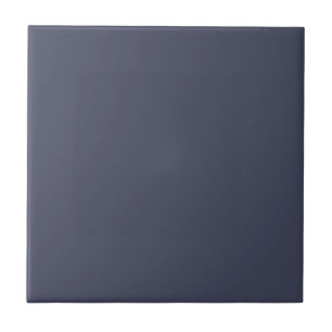 Delft Blue Shades of Soft Violet and Grayish Tones Ceramic Tile