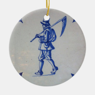 Delft Blue Tile - Template Ceramic Ornament