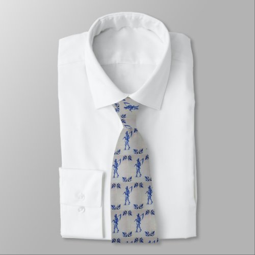 Delft Blue Tile _ Template Neck Tie