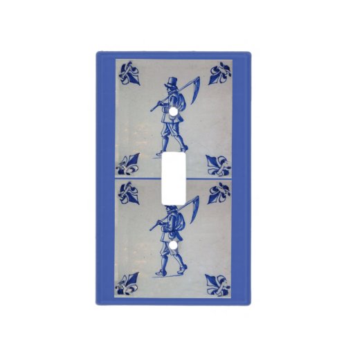 Delft Blue Tile _ Template Playing Cards Light Switch Cover