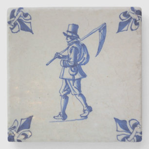 Delft Blue Tile - Template Stone Coaster