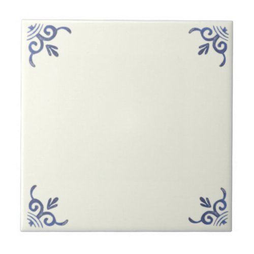 Delft Blue Tile to Personalize or Mix  Match 