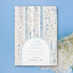 Delft Blue White Chinoiserie Porcelain Bird Save The Date