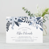 Delft Floral | Baby Shower Invitation (Standing Front)