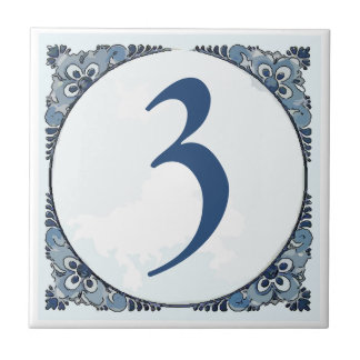 Delft look #3 Tile, House Numbers, change number Tile