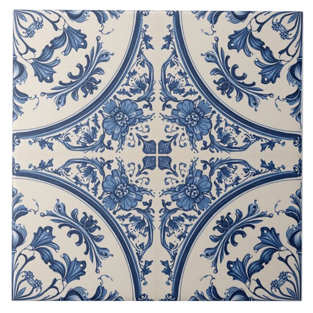 delft style 14 ceramic tile (Front)