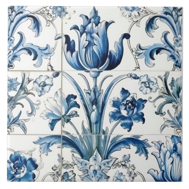Delft Tile Blue And White Tile (Front)