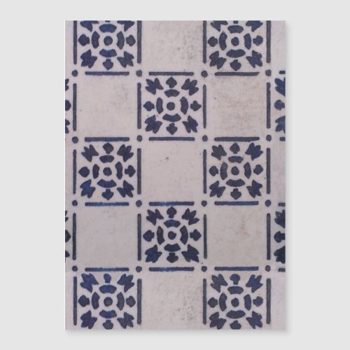 Delft Tile Blue Antique Art Pattern