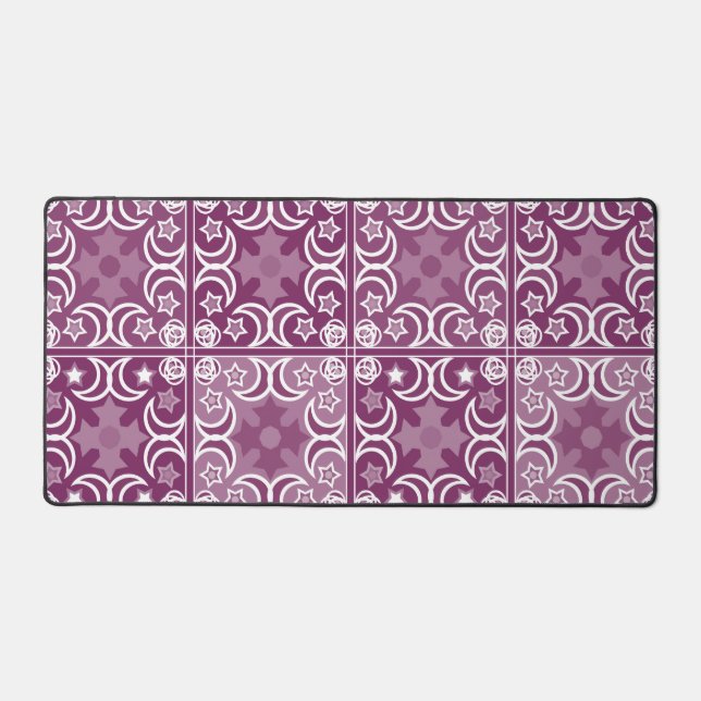 Delft tile ethnic national Dutch pattern   Desk Mat (Front)