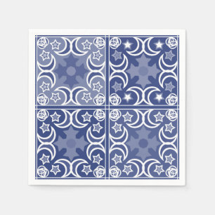 Delft tile ethnic national Dutch pattern   Napkins