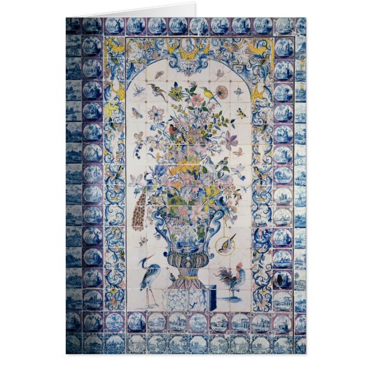Delft tile panel from the bathroom cards (Front)