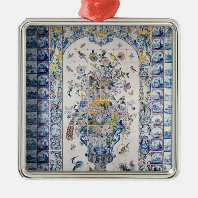 Delft tile panel from the bathroom metal ornament (Front)