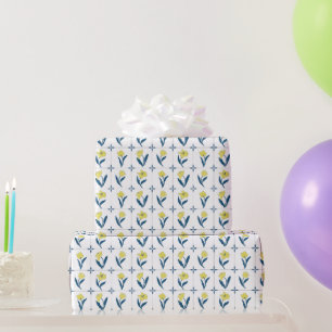 Delft Tile Pattern  Wrapping Paper
