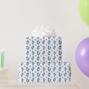 Delft Tile Pattern Wrapping Paper