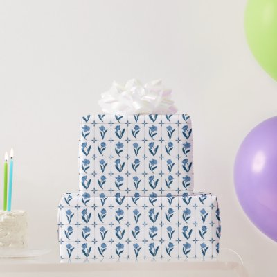 Delft Tile Pattern  Wrapping Paper
