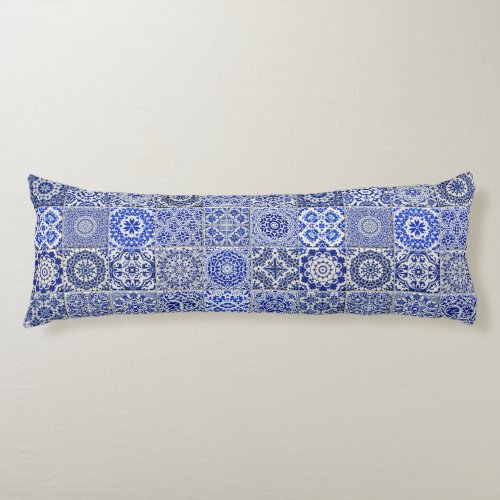 Delft Tiles in Blue and White _ Pretty Vintage Body Pillow