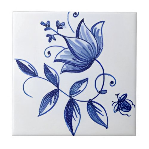 delft tiles reproductions classic blue flower