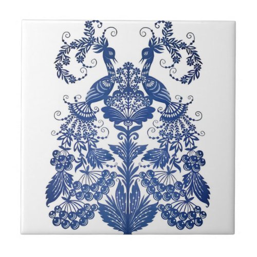 delft tiles reproductions luxurious peacock