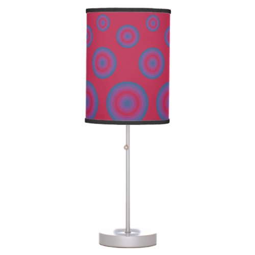 Delft Viva Magenta Circles Table Lamp