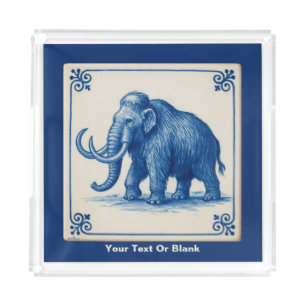 Delft Woolly Mammoth Acrylic Tray