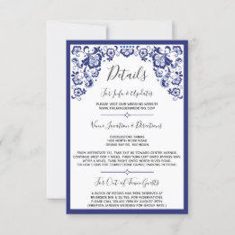 Delfts Blauw | Delft Blue Dutch Wedding Details Invitation