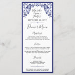 Delfts Blauw Delft Blue Dutch Wedding Dinner Menu