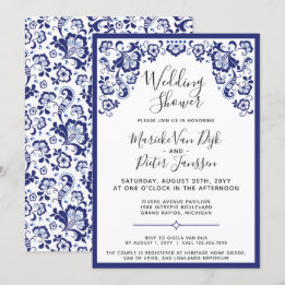 Delfts Blauw | Delft Blue Dutch Wedding Shower Invitation