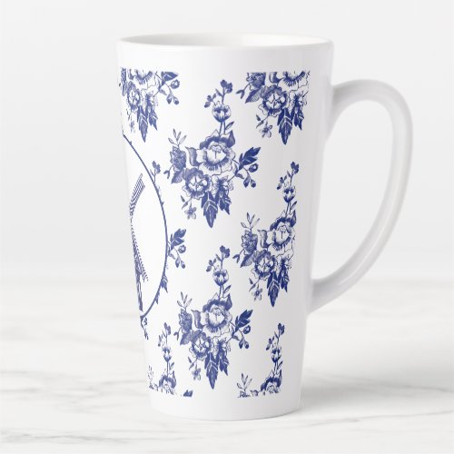 Delfts Blauw Pattern Tiles Latte Mug