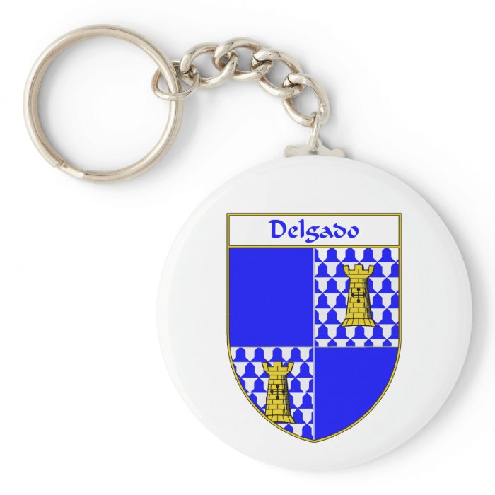 Delgado Coat of Arms/Family Crest Keychain