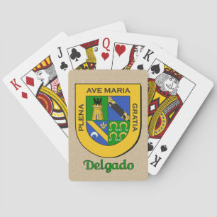 Delgado Heraldic Shield Poker Cards