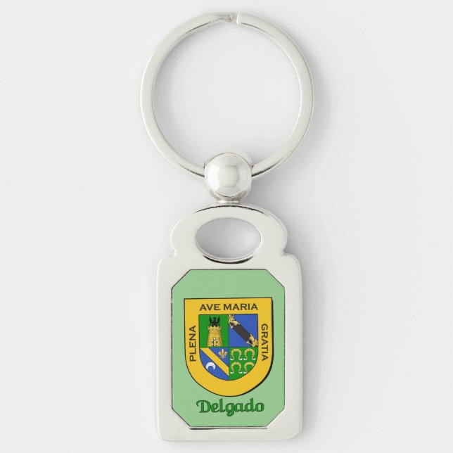 Delgado Historical Shield Keychain (Front)
