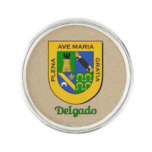 Delgado Historical Shield Lapel Pin
