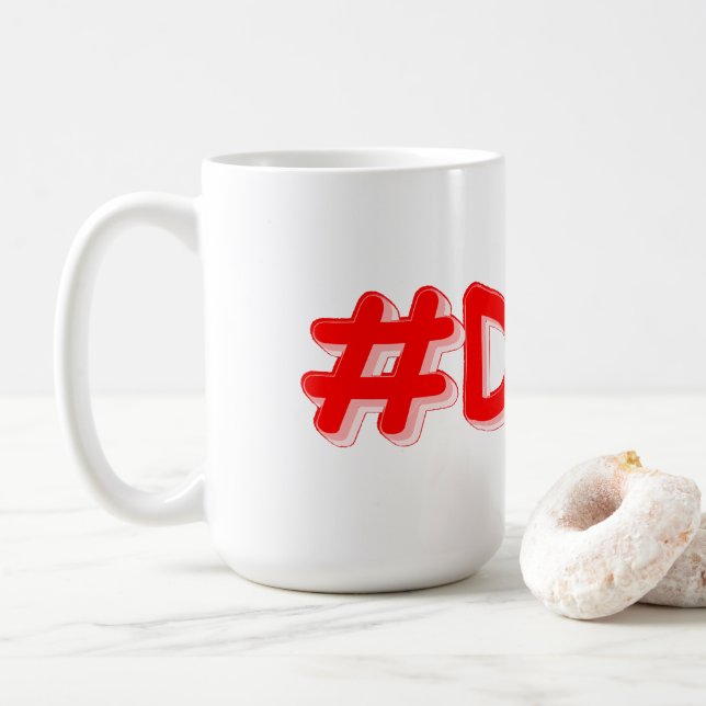  "#Delhi" Cute Design. Buy Now Coffee Mug (With Donut)
