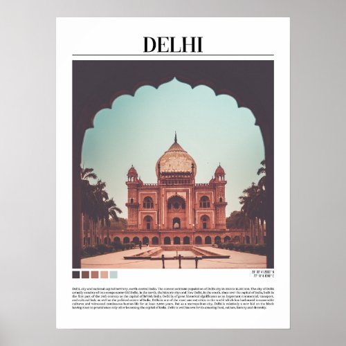 Delhi _ India Poster