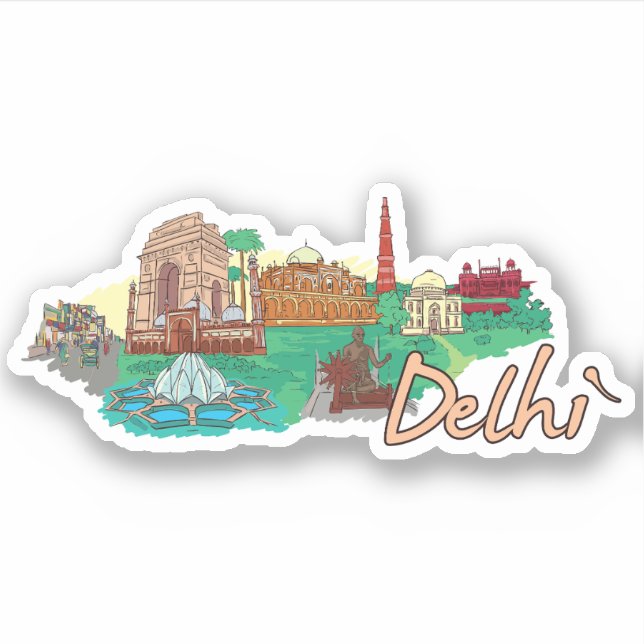 delhi sticker (Front)