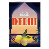 Delhi Vintage Travel Print. (Front)