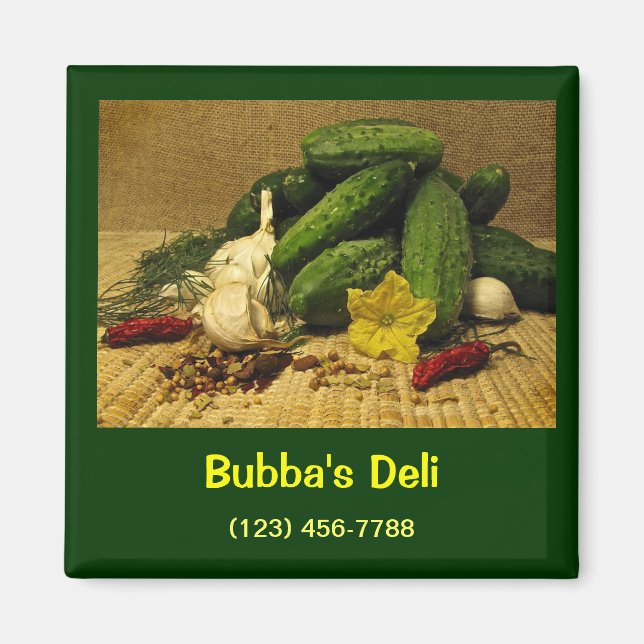 Deli Pickles Magnet (Front)