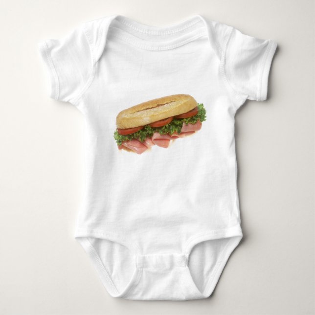 Deli Sandwich Baby Bodysuit (Front)