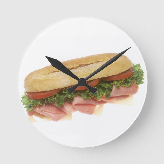 Deli Sandwich Round Clock (Front)