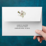 Delicate Airy Florals | Personalized Envelope<br><div class="desc">Trying to get guests excited for a big party or event? Customized or colored envelopes are a great way to make sure your message gets noticed – and that you get the response you want. Add a personal touch to your own custom envelopes. This collection features beautiful soft wildflowers in...</div>
