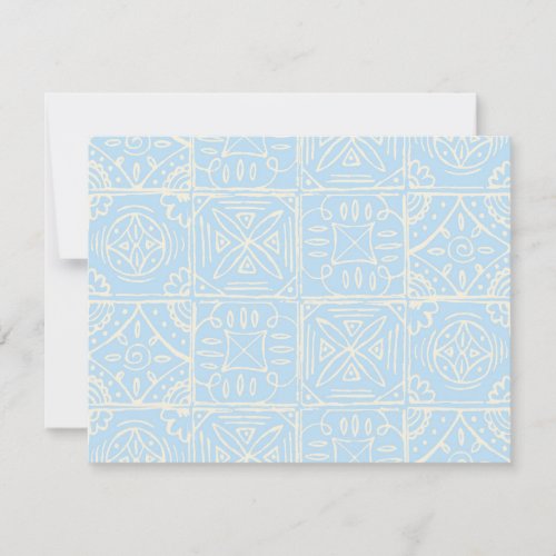 Delicate Amalfi style tile seamless pattern Note Card