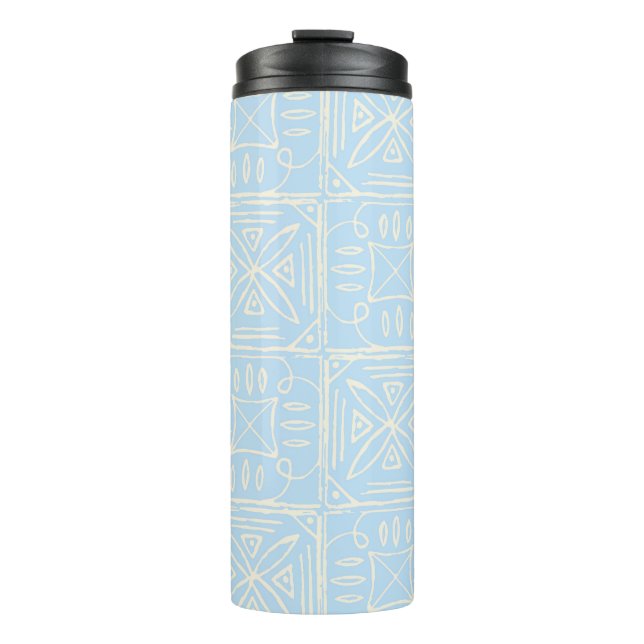 Delicate Amalfi style tile seamless pattern Thermal Tumbler (Front)