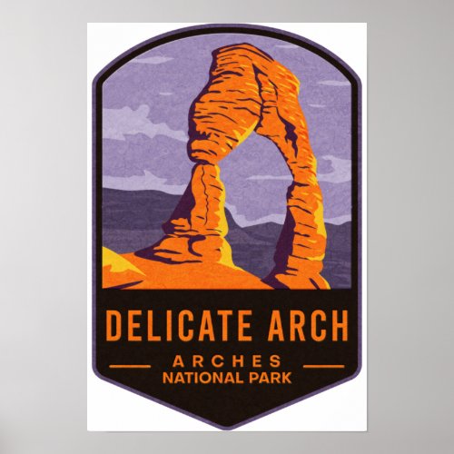 Delicate Arch Arches National Park Poster