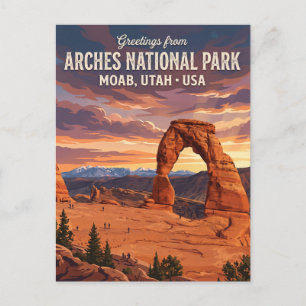 Delicate Arch, Arches National Park Utah Postcard